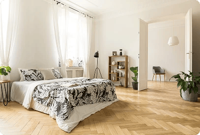 Engineered hardwood flooring adding warmth and style to comfort-focused spaces