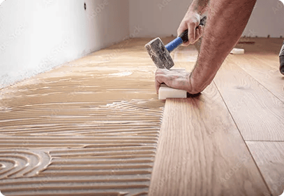 Engineered hardwood flooring installed by Five Star Flooring